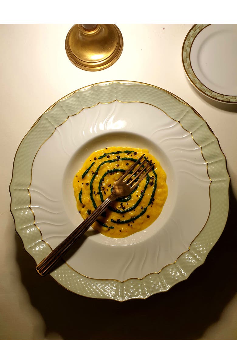 Mepra Sole Pewter Gold Flatware Set - 5 Pieces, Alternate, color, Pewter Gold