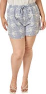English Factory Embroidered Striped Shorts