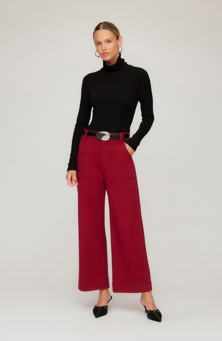 FIFTEEN TWENTY Rylee Crop Pants, Alternate, color, Brick