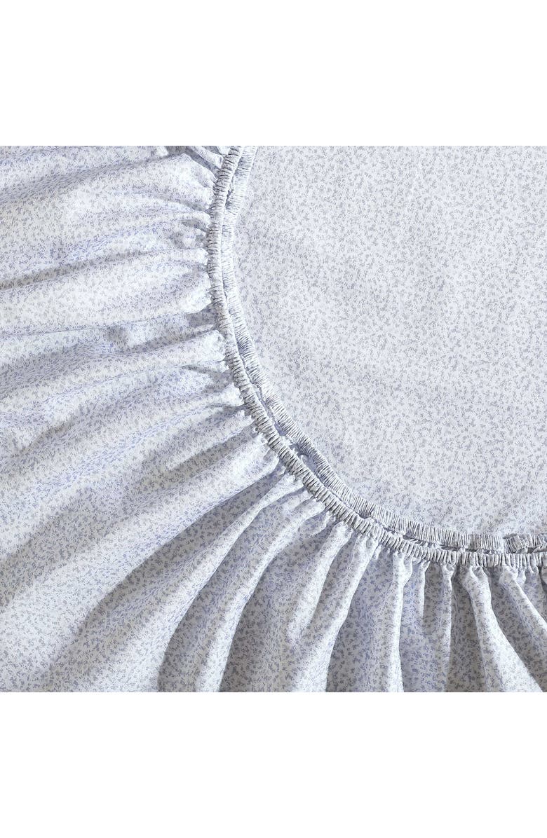 Calvin Klein Abstract Ditsy Floral 300 Thread Count Sateen Sheet Set, Alternate, color, Ice Blue