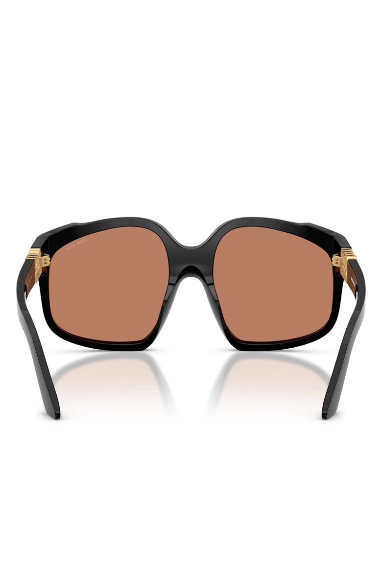 Miu Miu 59mm Polarized Irregular Sunglasses, Alternate, color, 