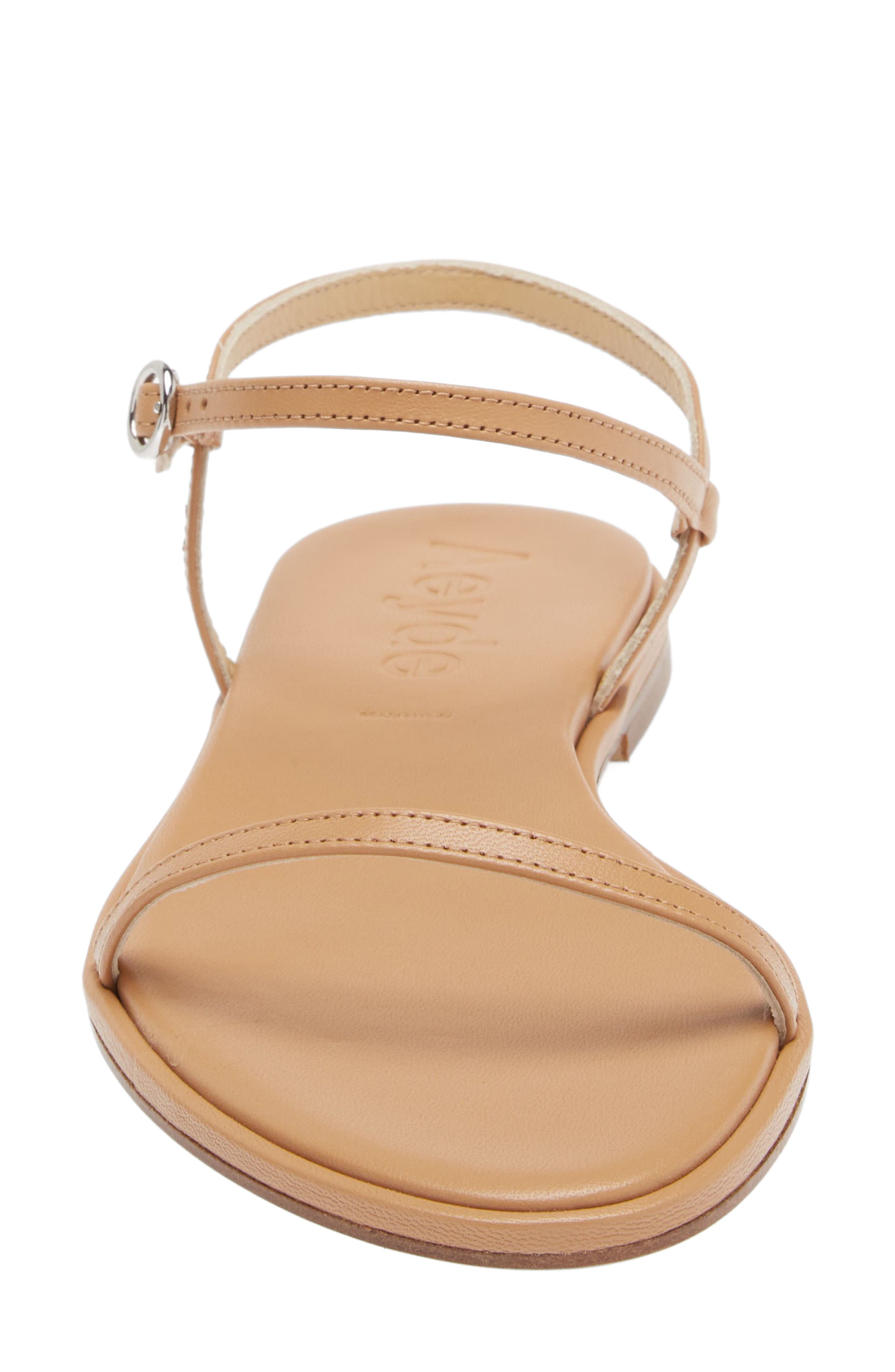 aeyde Nettie Quarter Strap Sandal, Alternate, color, Hazelnut