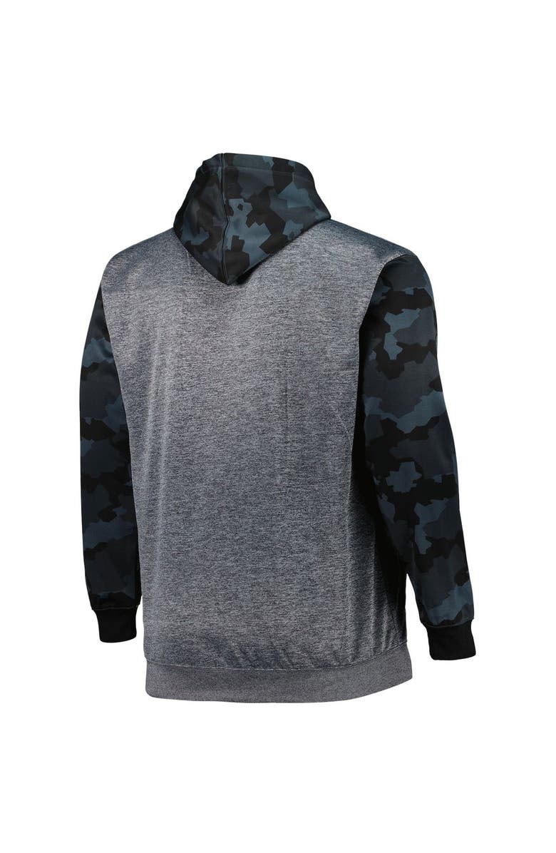 FANATICS Men's Fanatics Branded Heather Charcoal Atlanta Falcons Big & Tall Camo Pullover Hoodie, Alternate, color, 