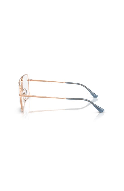 Ray Ban Ray-ban 56mm Square Optical Glasses In Gold