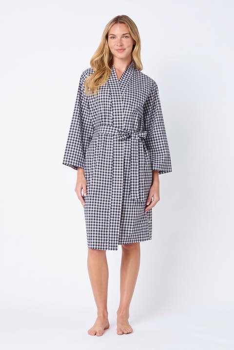 Pima Cotton Wrap Robe