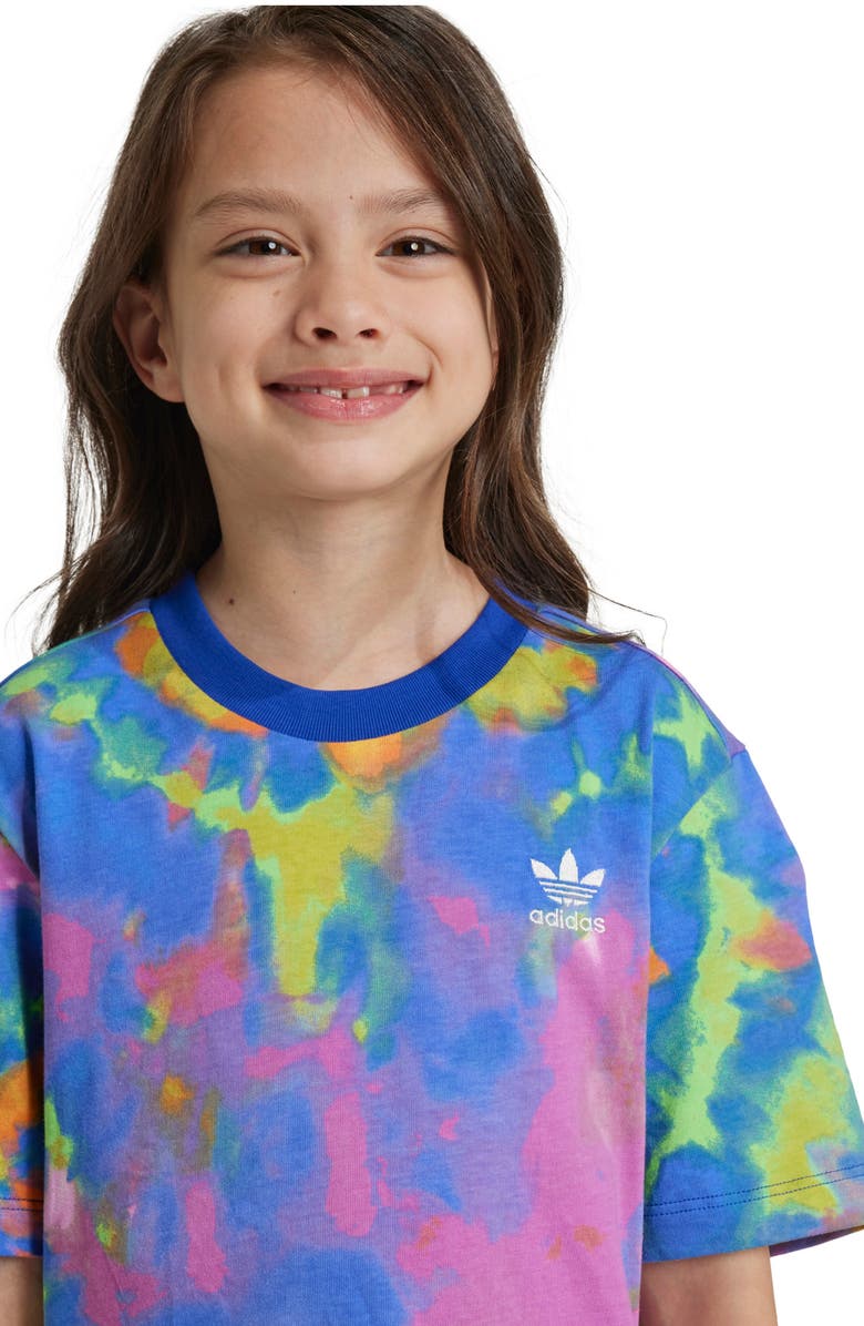 adidas Kids' Tie Dye T-Shirt & Shorts Set, Alternate, color, 