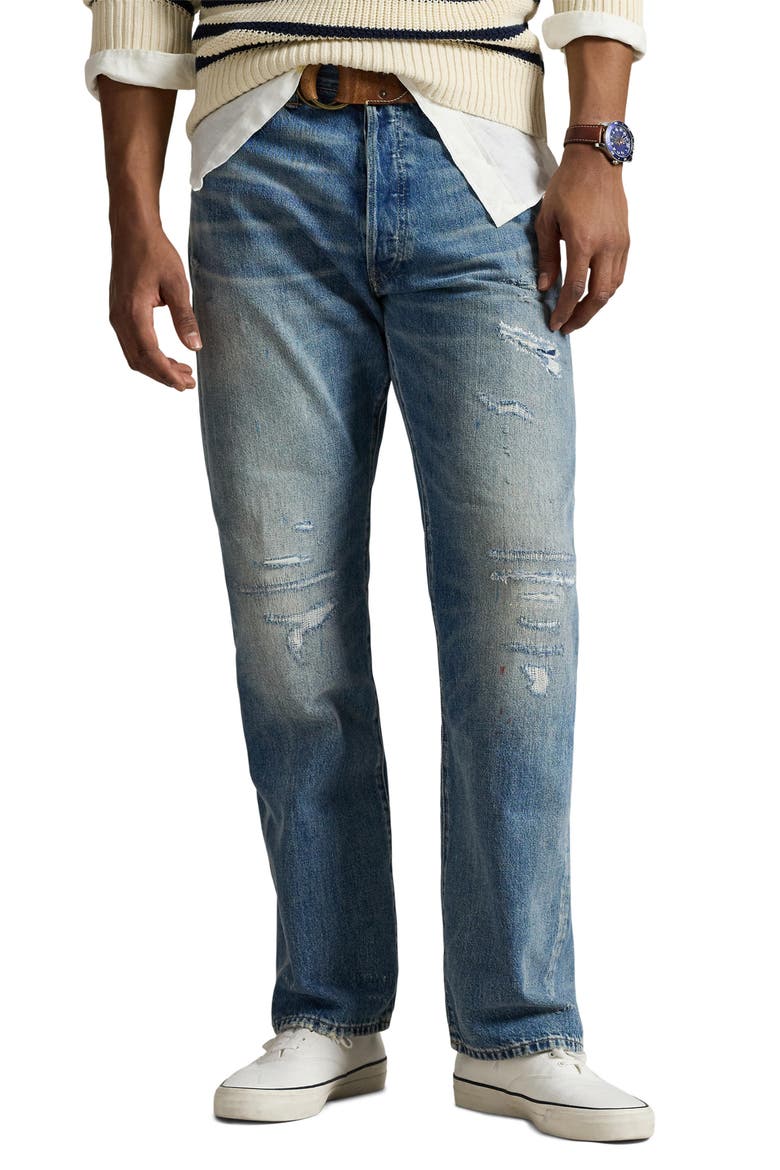Rigid Straight Leg Jeans, Main, color, SURFVIEW V2