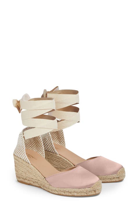 Esmerelda Ankle Wrap Wedge Sandal (Women)