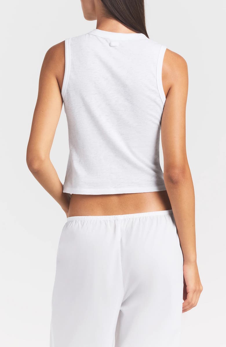 SKIMS Worn In Jersey Crewneck Tank, Alternate, color, Snow