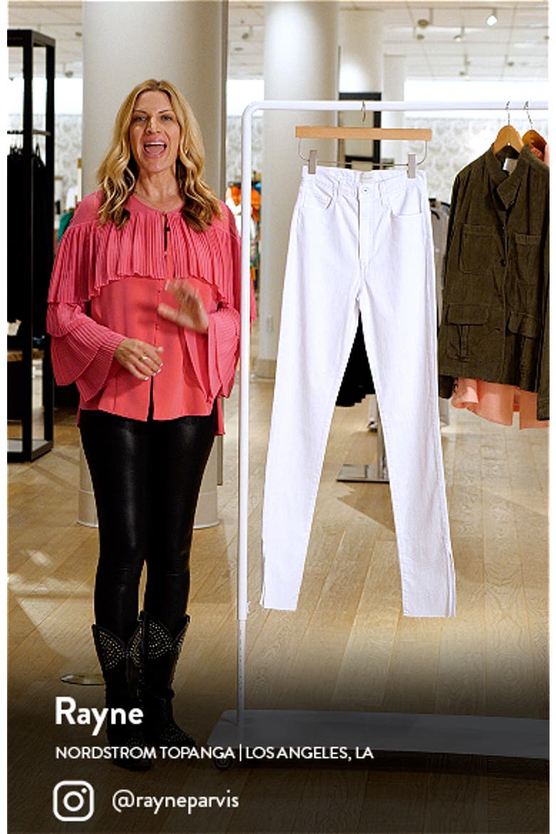 Valentina Super High Waist Split Hem Jeans video