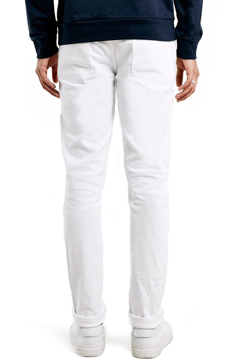 Topman Ripped Stretch Skinny Fit Jeans, Alternate, color, 