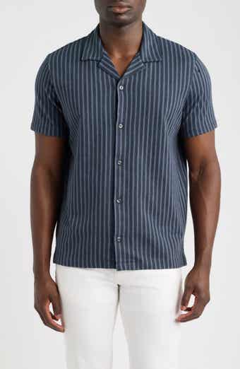 Terra Stripe Cabana Terry Cloth Camp Shirt