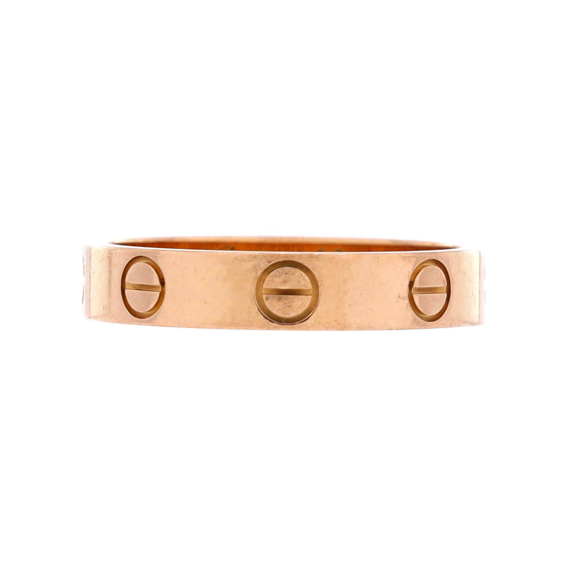 Love Wedding Band Ring 18K Rose Gold, Main, color, Metallic Gold