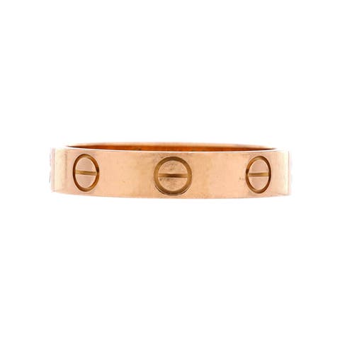 Love Wedding Band Ring 18K Rose Gold