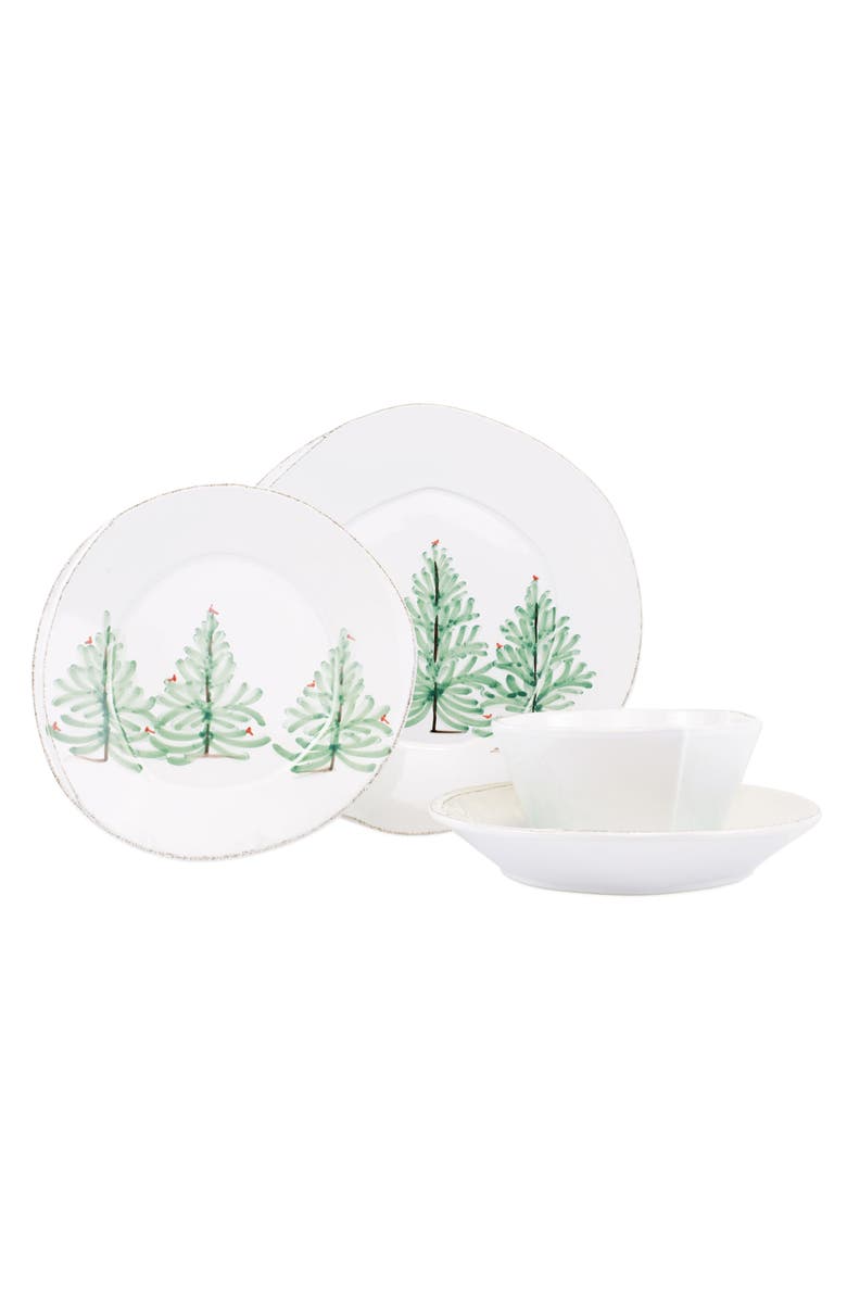 VIETRI Lastra Holiday 4-Piece Place Setting, Main, color,