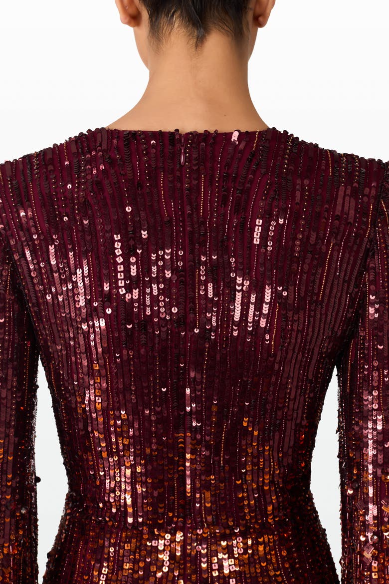 Cosmos Gown, Alternate, color, Cardinal