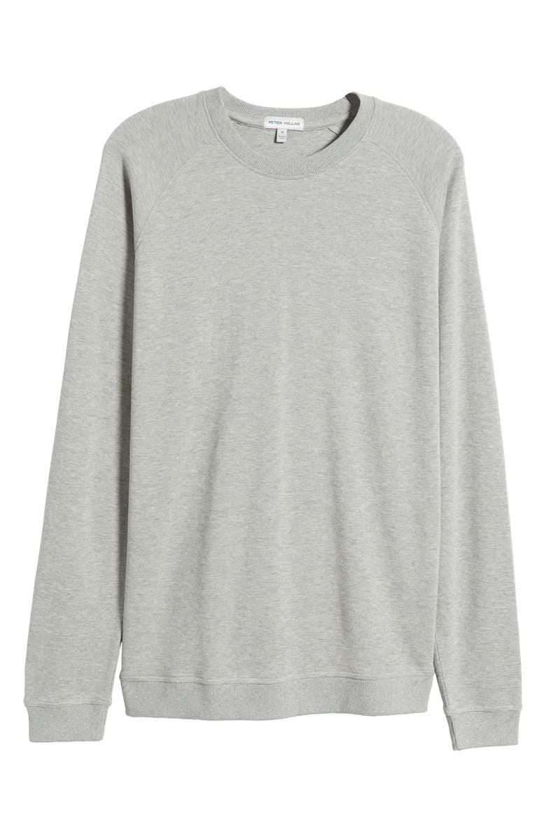 Peter Millar Crown Comfort Crewneck Piqué Sweatshirt, Alternate, color, 