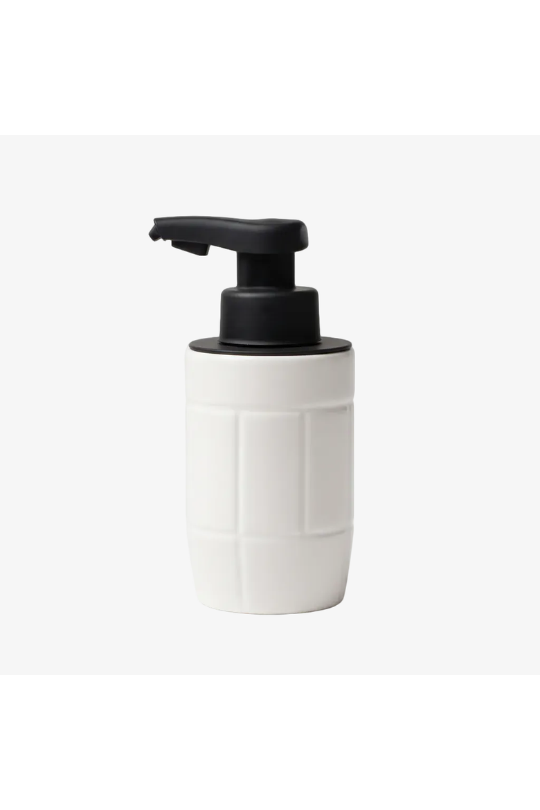 Eco-Brutalism Automatic Foaming Soap Dispenser Recycled Eco-Clay, Main, color, White