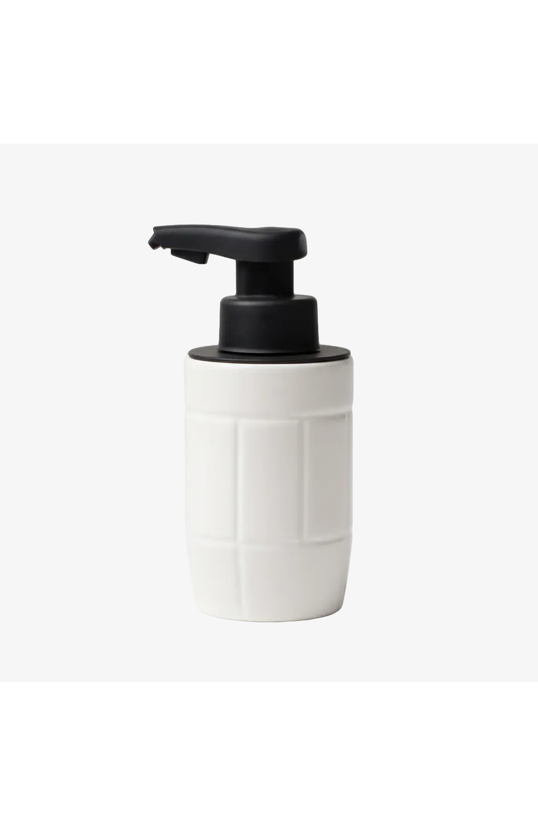Bosilunlife Eco-Brutalism Automatic Foaming Soap Dispenser Recycled Eco-Clay, Main, color, White