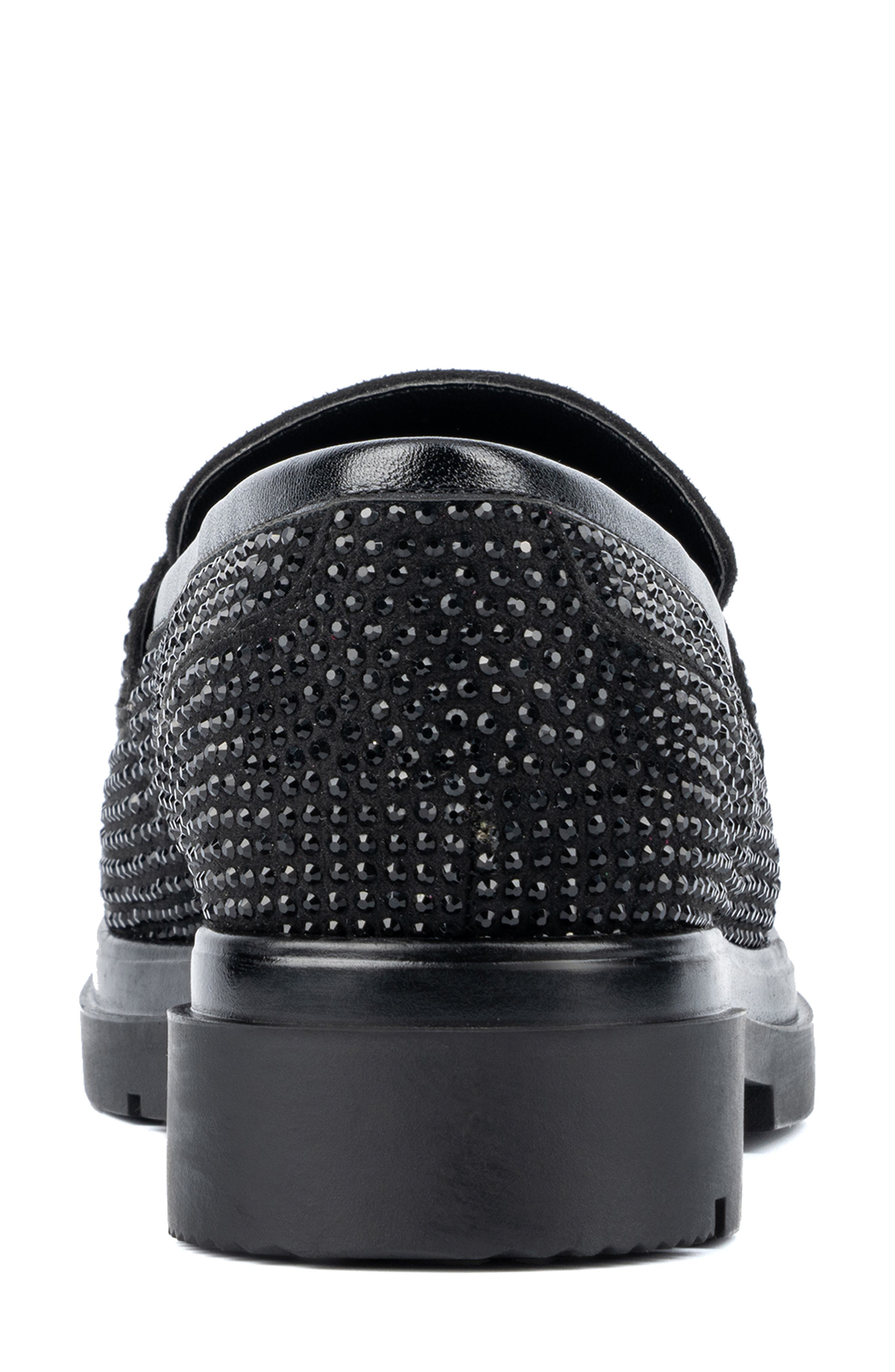 NEW YORK AND COMPANY Abigail Rhinestone Loafer, Alternate, color, 