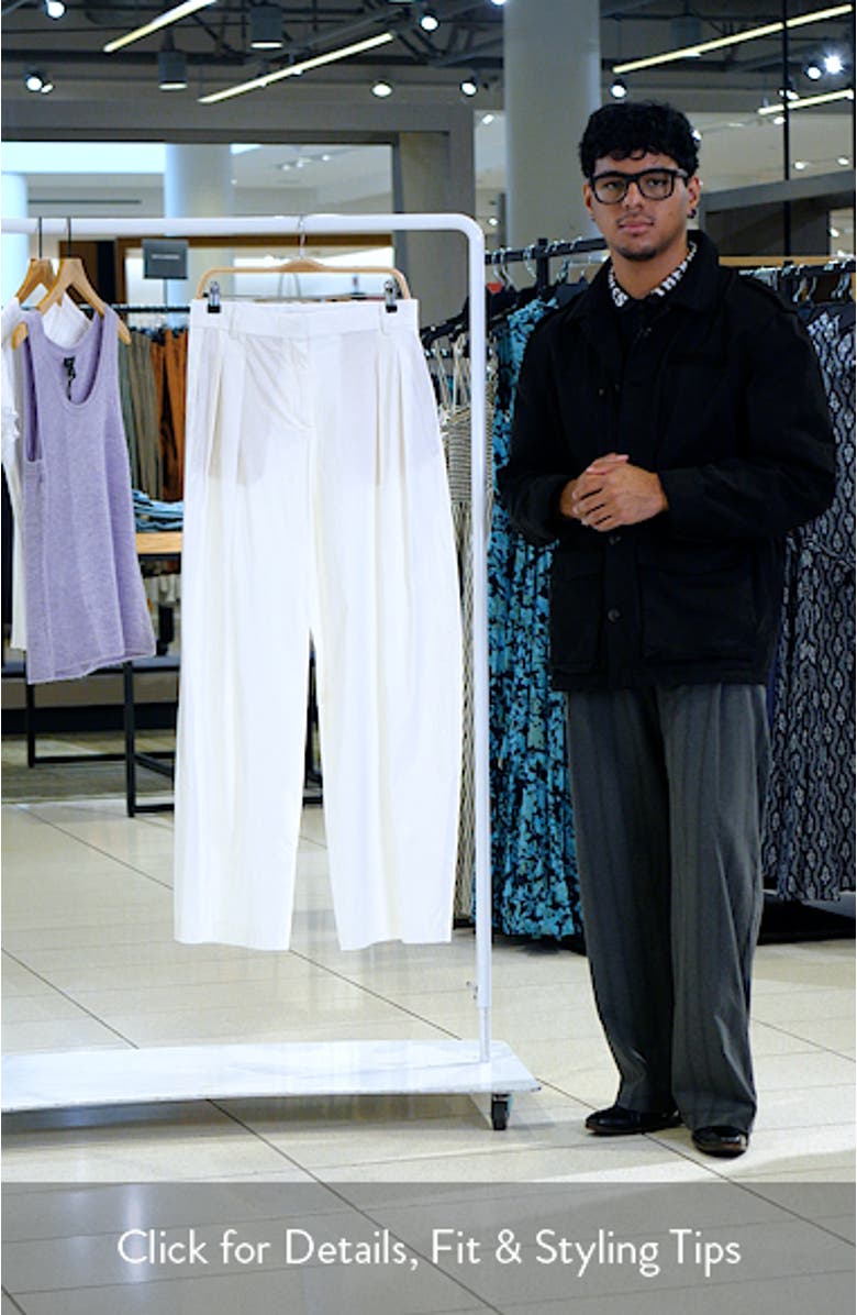 Starring Hailey Bieber Kash Cotton Blend Pants, sales video thumbnail