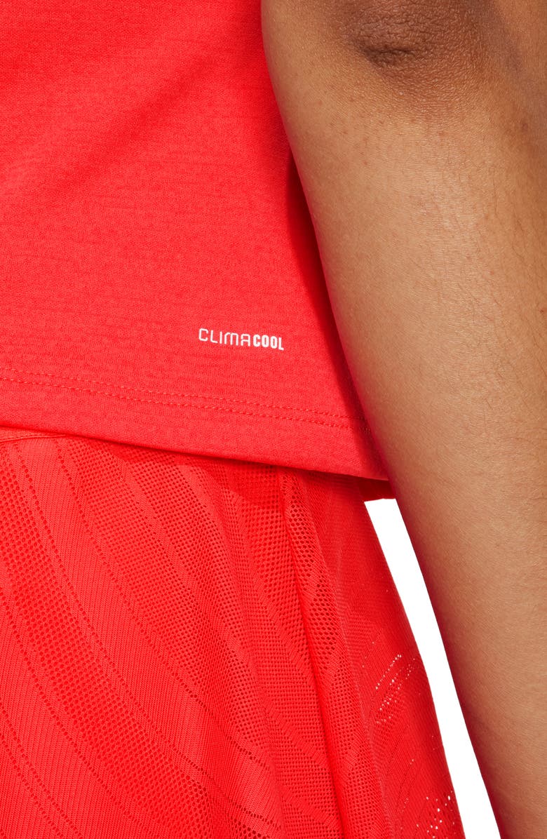 adidas Keyhole Back Recycled Polyester Racerback Tank, Alternate, color, Selure