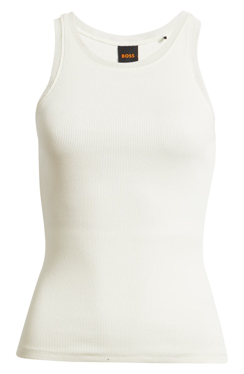 BOSS Orange Eplie Stretch Cotton Rib Tank, Main, color, 