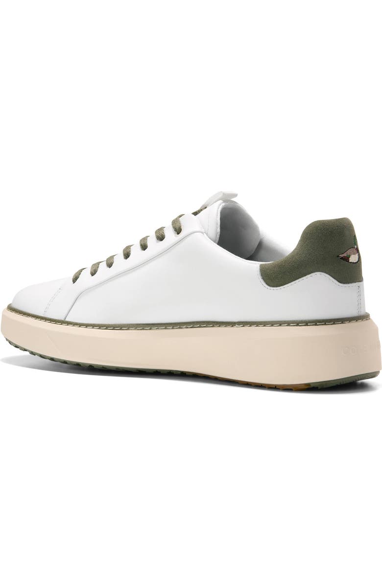 Cole Haan GrandPro Topspin Waterproof Golf Shoe, Alternate, color, White / Dusty Olive Suede