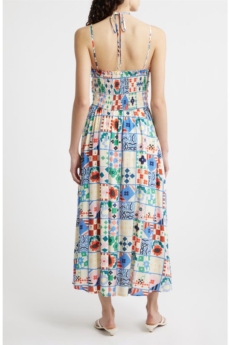 Hippuris Print Sleeveless Maxi Dress, Alternate, color, MIX AND MATCH