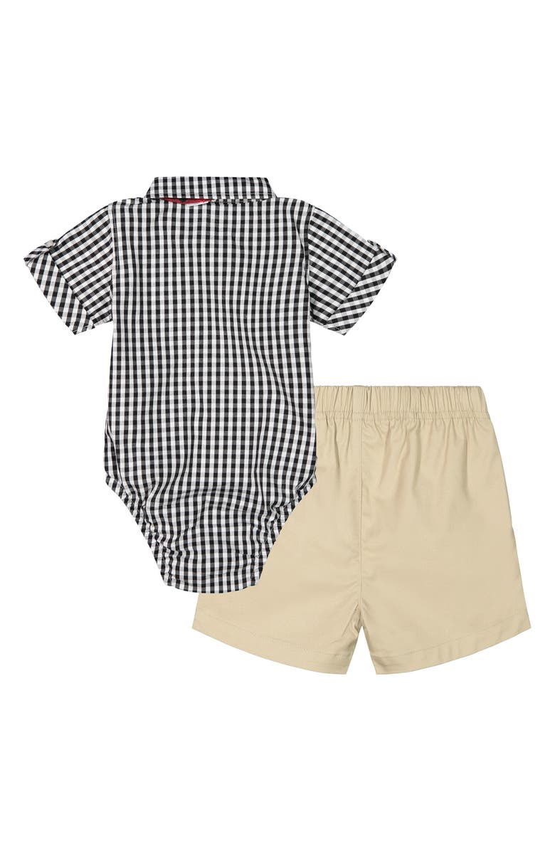 Andy & Evan Bodysuit, Shorts & Bow Tie Set, Alternate, color, 