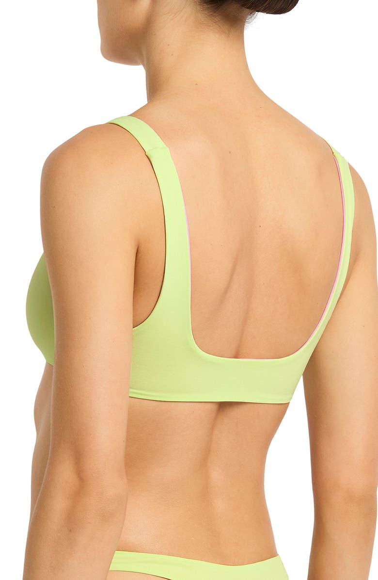 bond-eye Quinn Reversible Crop Bikini Top, Alternate, color, Lime/ Orchid