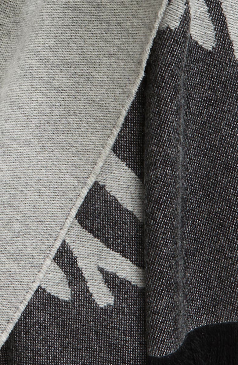 Givenchy Logo Jacquard Wool & Cashmere Scarf, Alternate, color,