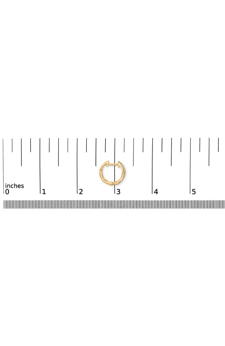 Haus of Brilliance 14K Yellow Gold 1/3 Cttw Diamond Criss Cross Huggie Hoop Earrings, Alternate, color, Yellow