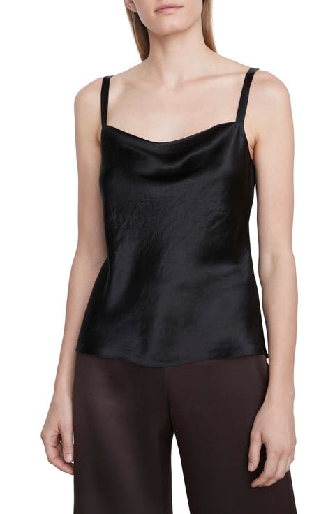 Satin Cowl Neck Camisole