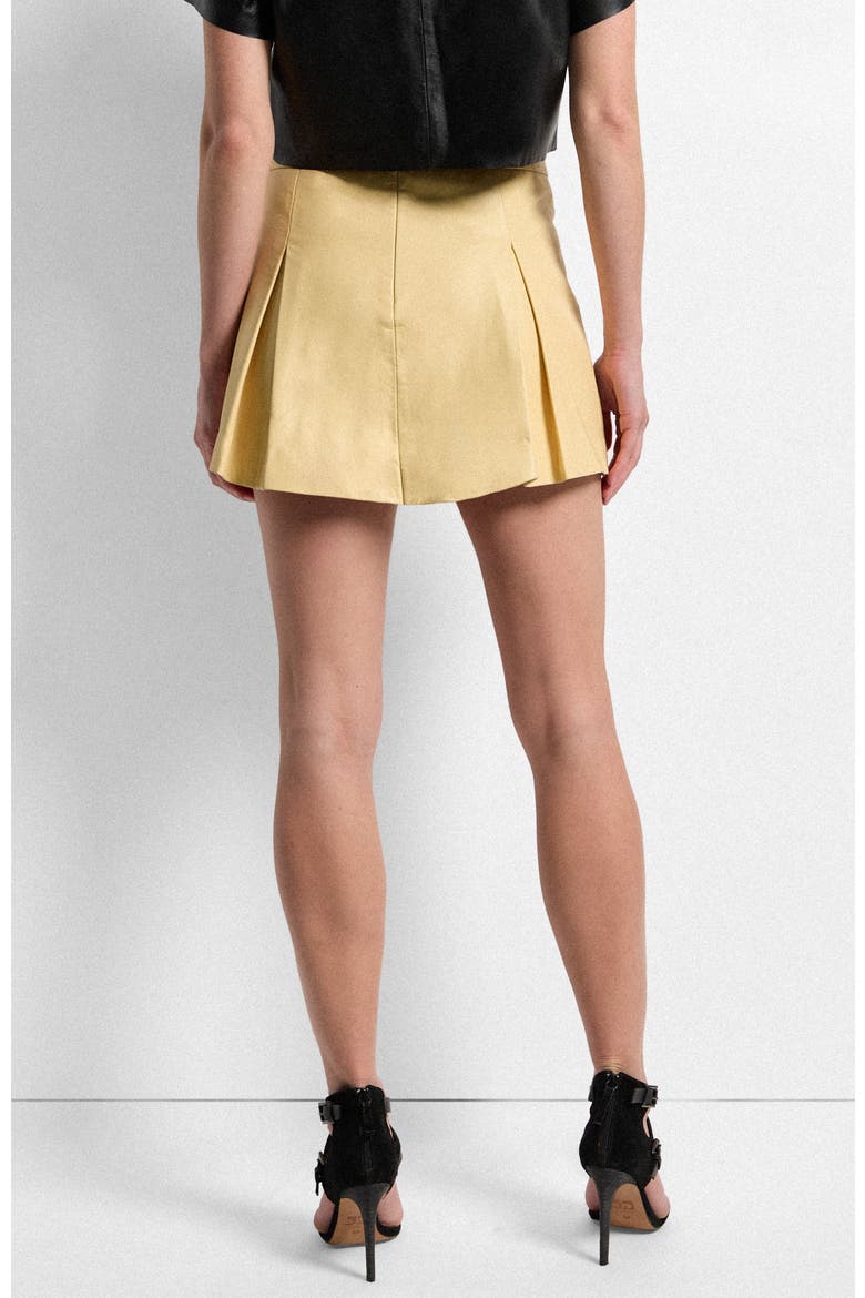 Willow Leather Skorts, Alternate, color, BUTTER