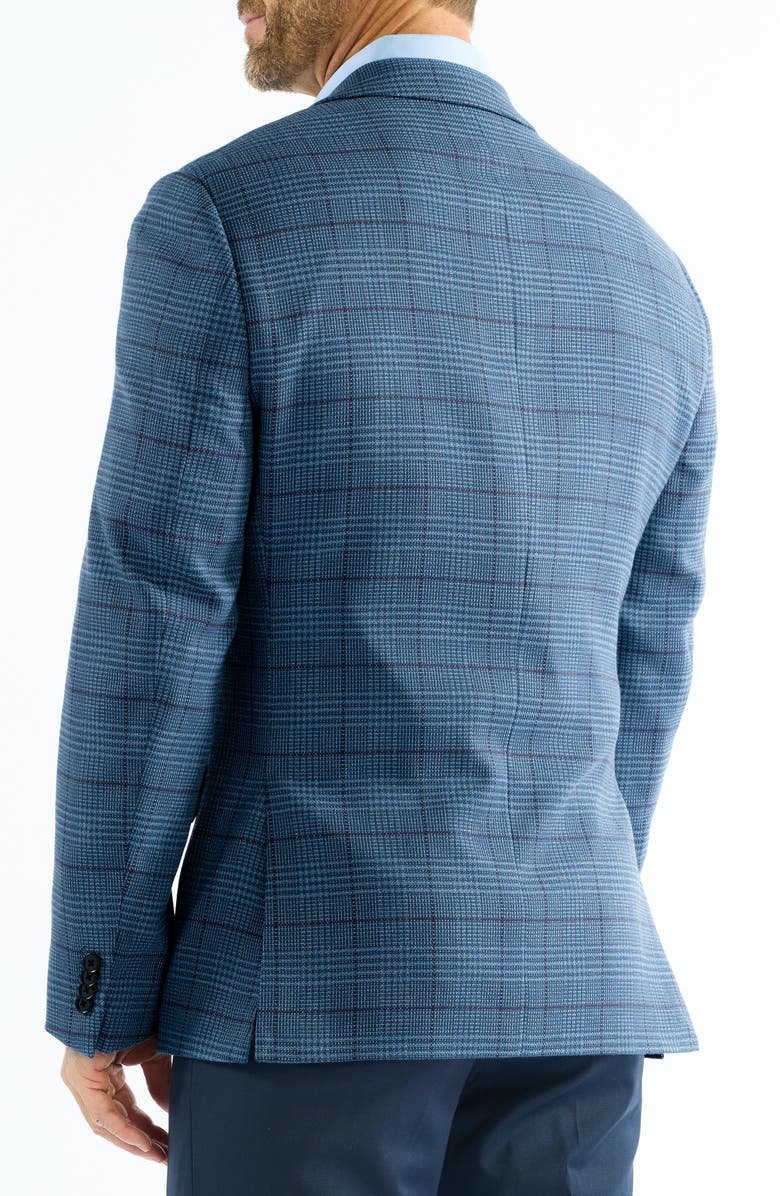 SAVILE ROW CO Mayfair Windowpane Sport Coat, Alternate, color, Blue