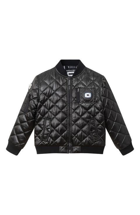 Kids' x SPACEONE® Quilted Bomber Jacket with LED Light (Little Kid)