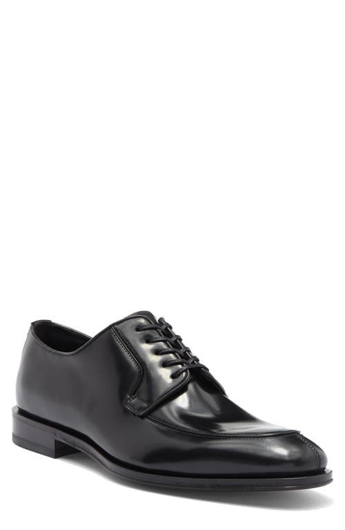 Ferragamo Bruges Apron Toe Oxford In Nero