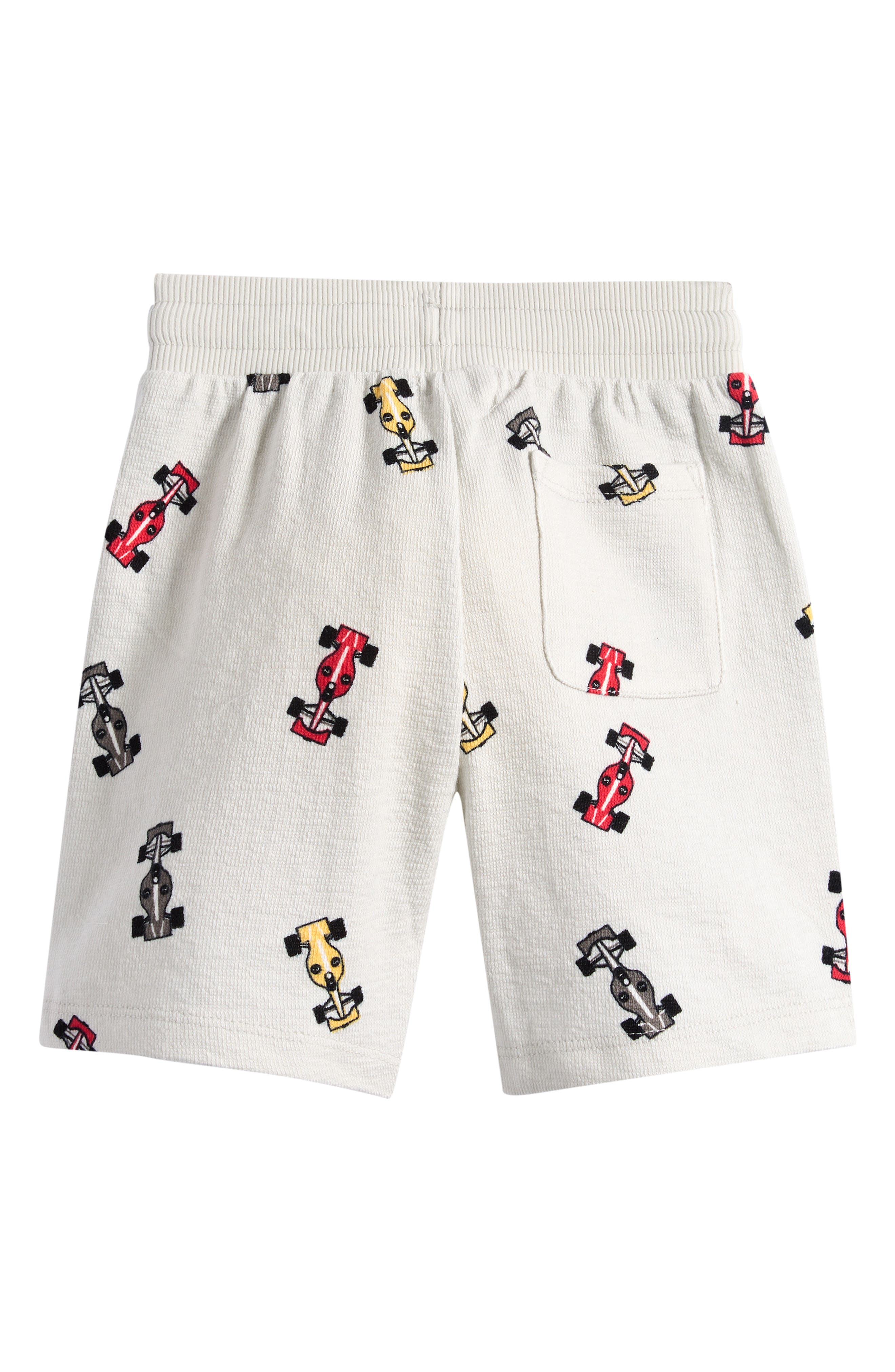 MILES THE LABEL Kids' Race Car Print Organic Cotton Shorts | Nordstromrack