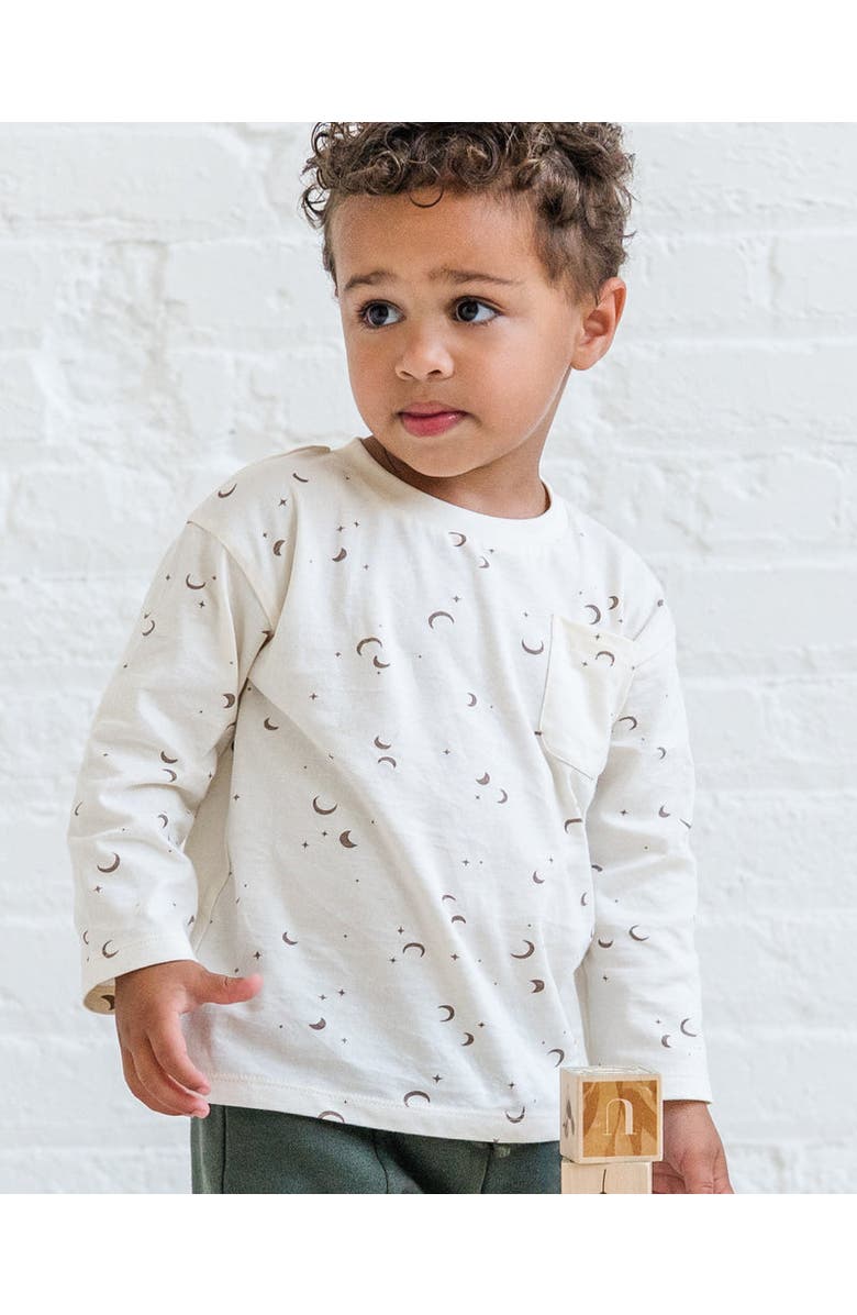 Colored Organics Organic Cotton Reese Drop Shoulder Tee, Alternate, color, Moon / Taupe