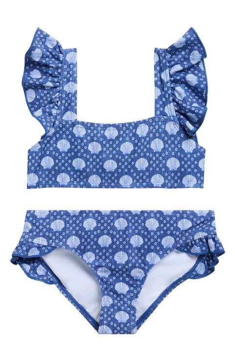 Kids' Shell Print 2-Piece Bikini (Big Kid)