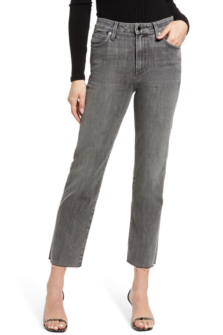 Sabine High Waist Straight Leg Jeans, Main, color, SHADOW WASH