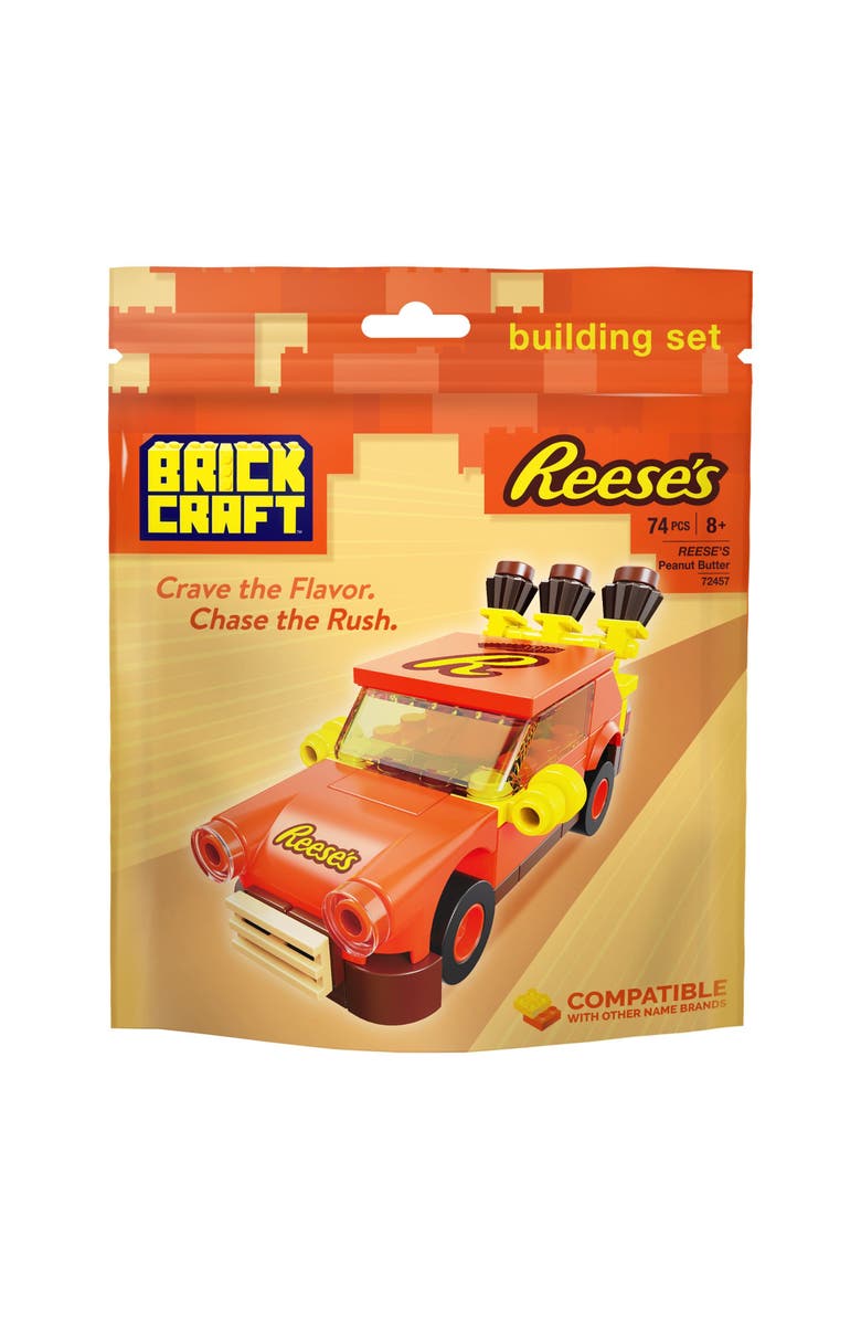 Brickcraft Hershey's REESE'S Peanut Butter Racer Building Set, Alternate, color, Yellow