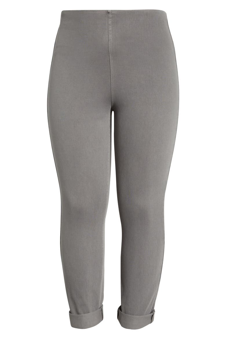 'Lyssentials High Rise Boyfriend Denim Leggings, Alternate, color, ANTIQUE WASH DARK GRAY