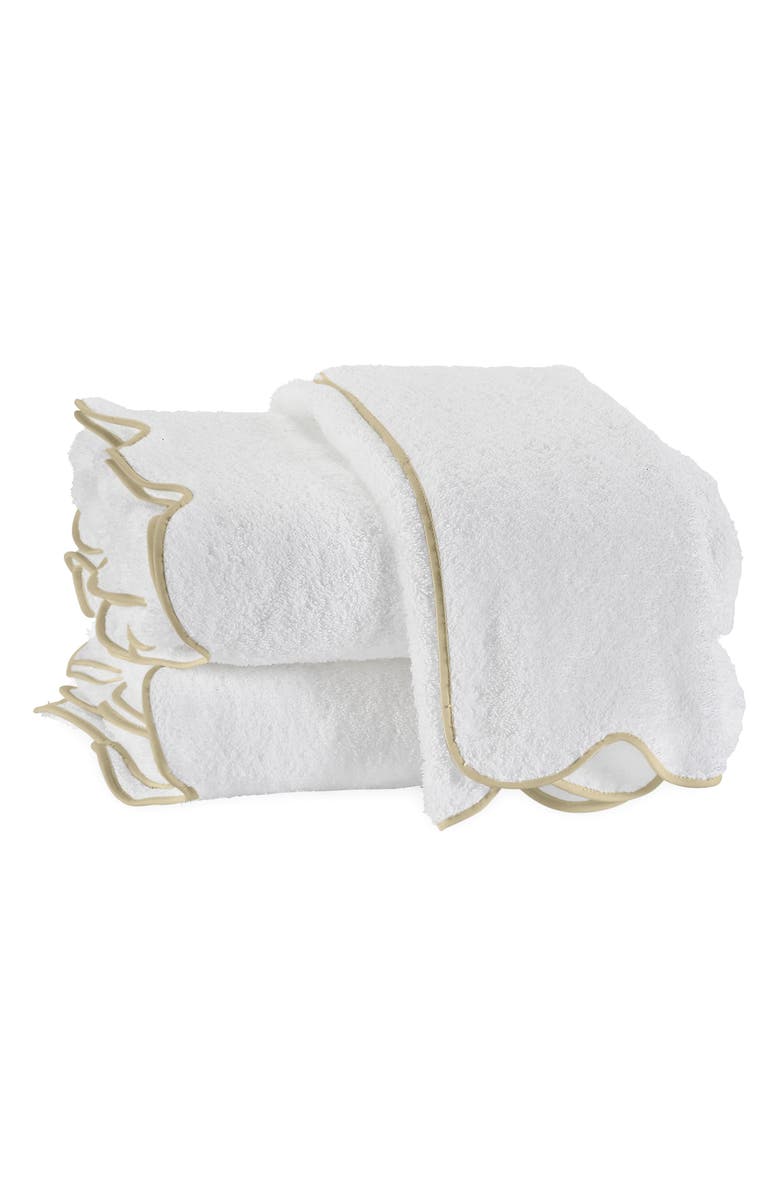 Matouk Cairo Scallop Bath Sheet, Main, color, Sand