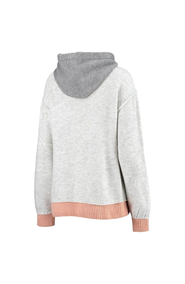 GAMEDAY COUTURE Women's Gameday Couture Gray Ohio State Buckeyes Effortlessly Essential Sweater Knit Tri-Blend Pullover Hoodie, Alternate, color, 