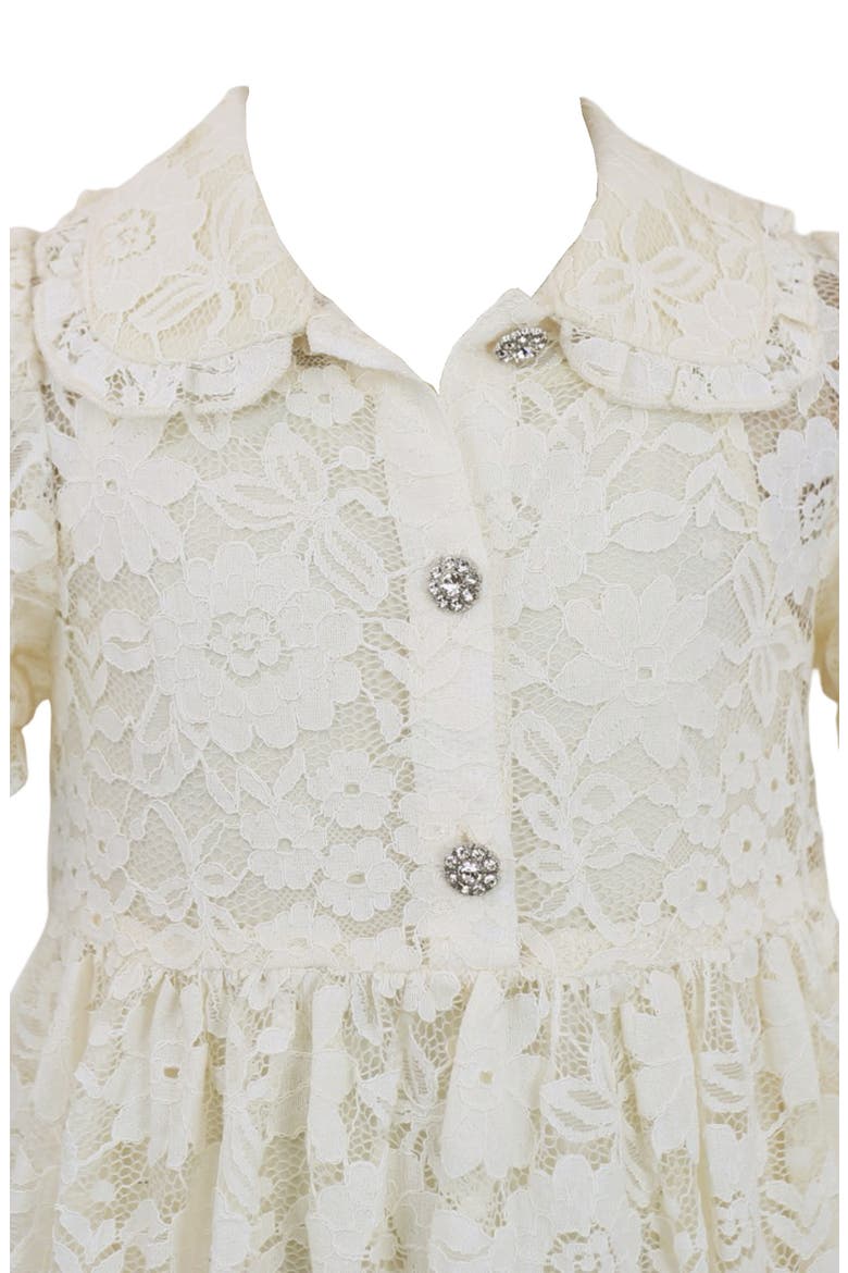 Kids' Lace Party Dress, Alternate, color, IVORY