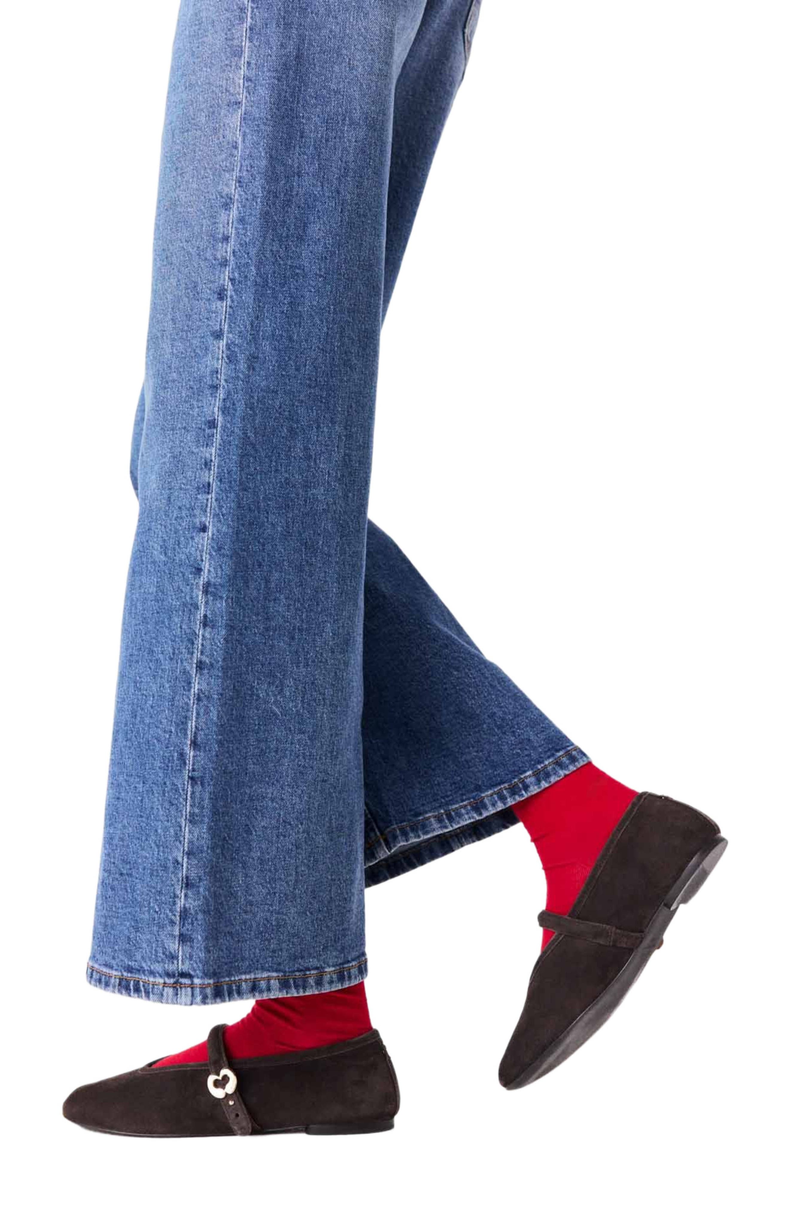 Suede ballet flats, Alternate, color, Brown