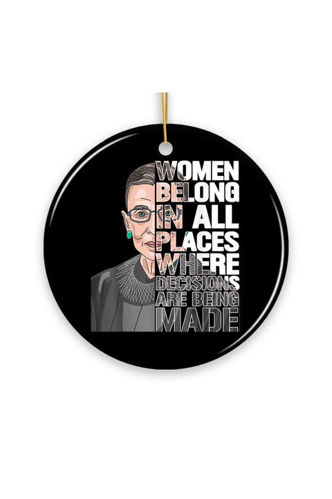Women Belong In All Places Portrait Ornament