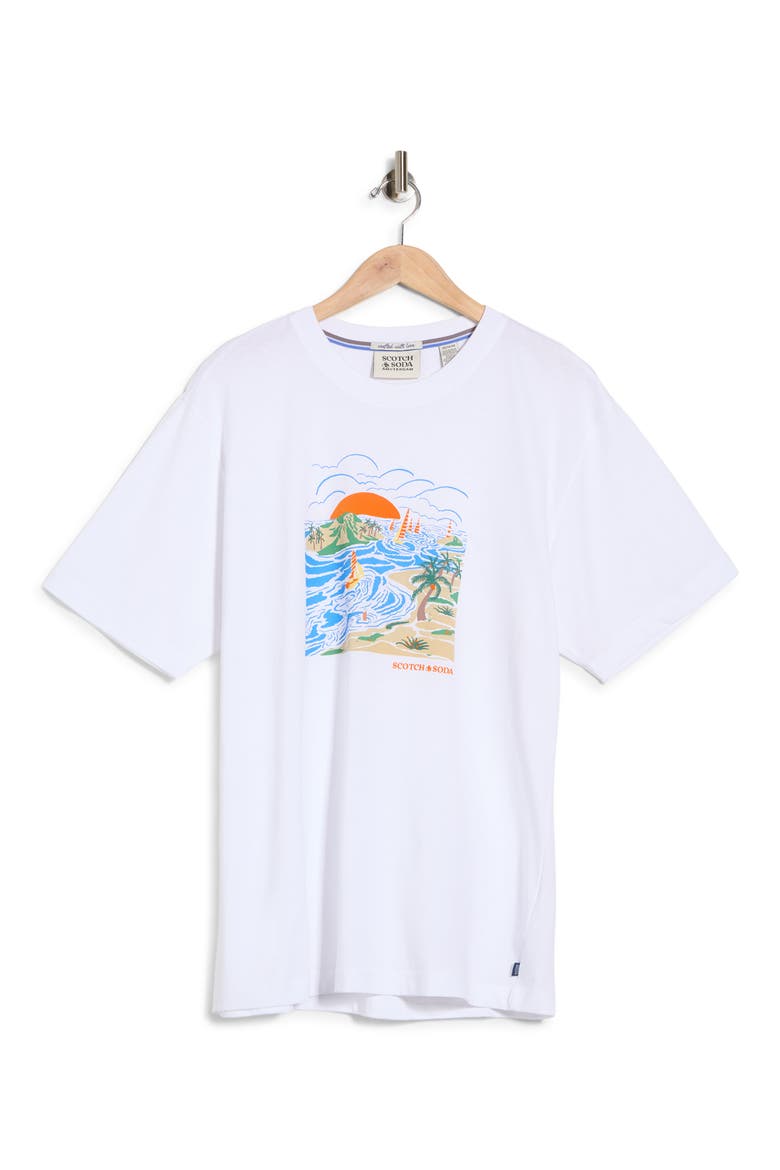 Island Graphic T-Shirt, Alternate, color, BRIGHT WHITE